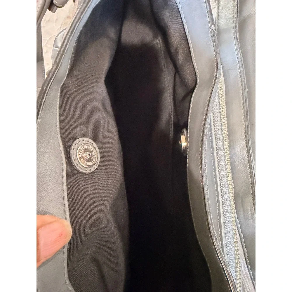Coach Penelope Signature‎ Grey Jacquard Canvas Leather Shoulder Bag F14934